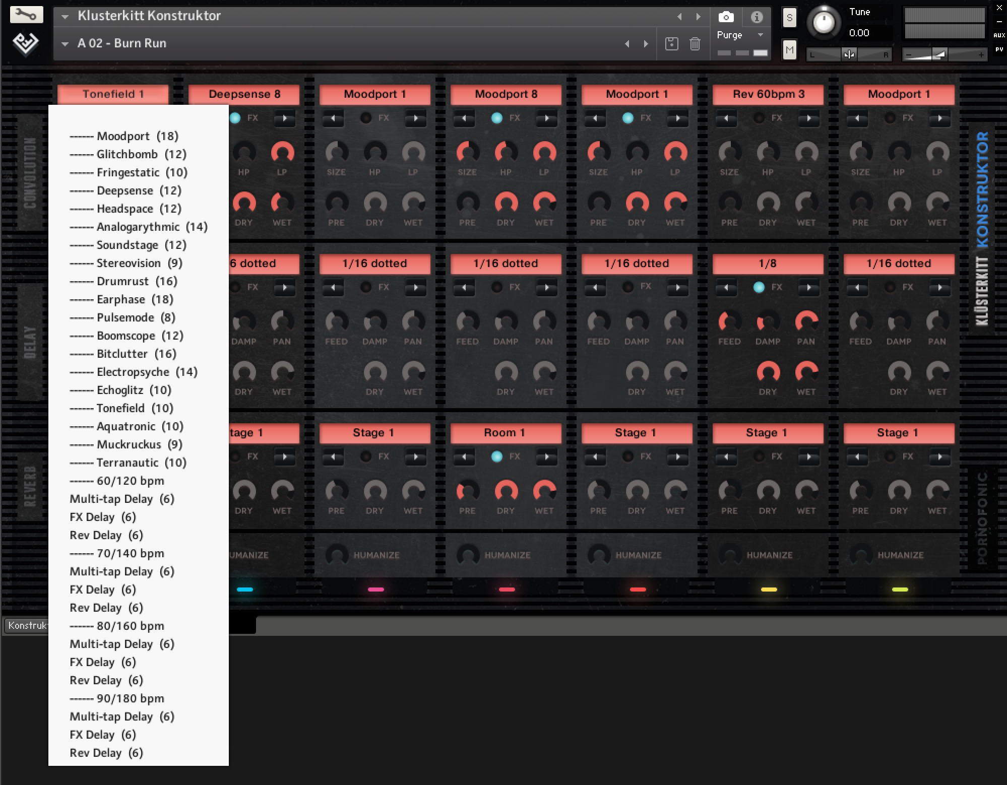 300 custom convolution impulses