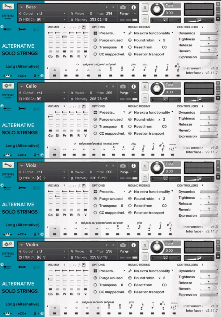 Alternative Solo Strings User interface Usability