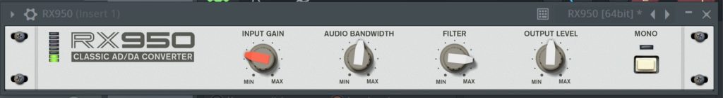 RX950 - Classic AD/DA Converter Review by Mathieu Demange 3 RX950 Classic ADDA Converter in FL Studio