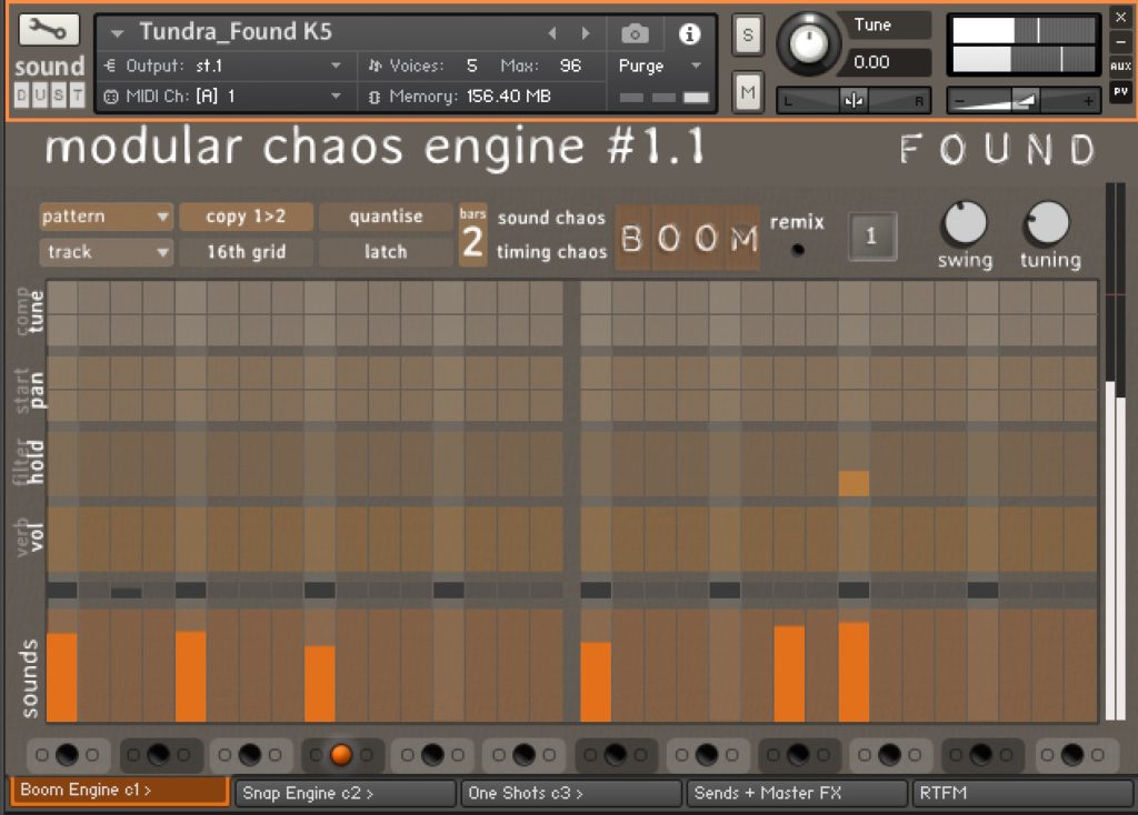 Modular Chaos Engine 1 by Sound Dust Review Vol 1 Boom Engine