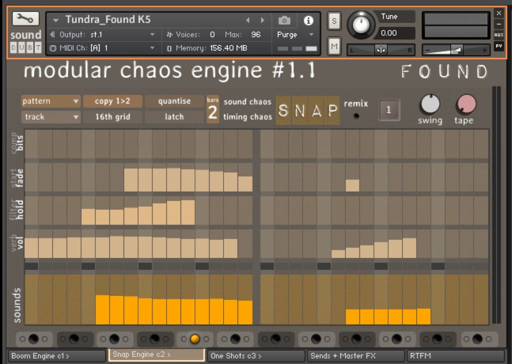 Modular Chaos Engine 1 by Sound Dust Review Vol 1 Sanp Engine