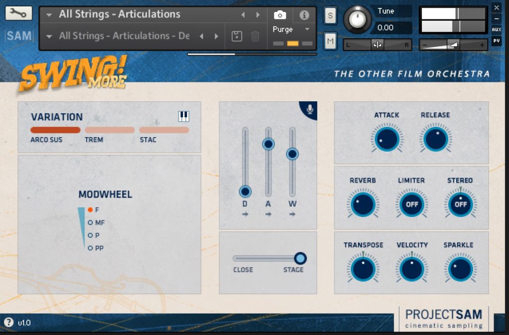 Swing More by ProjectSAM Review Strings