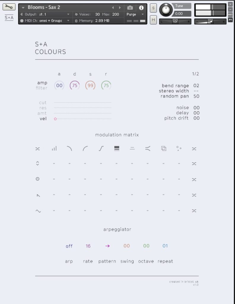 AURAS a Kontakt library with ROLI Seaboard support by SLATE + ASH Review 8 AURAS COLOURS