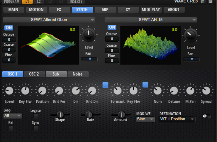 PAD MOTION Cinematic Pads WAVE CRE8