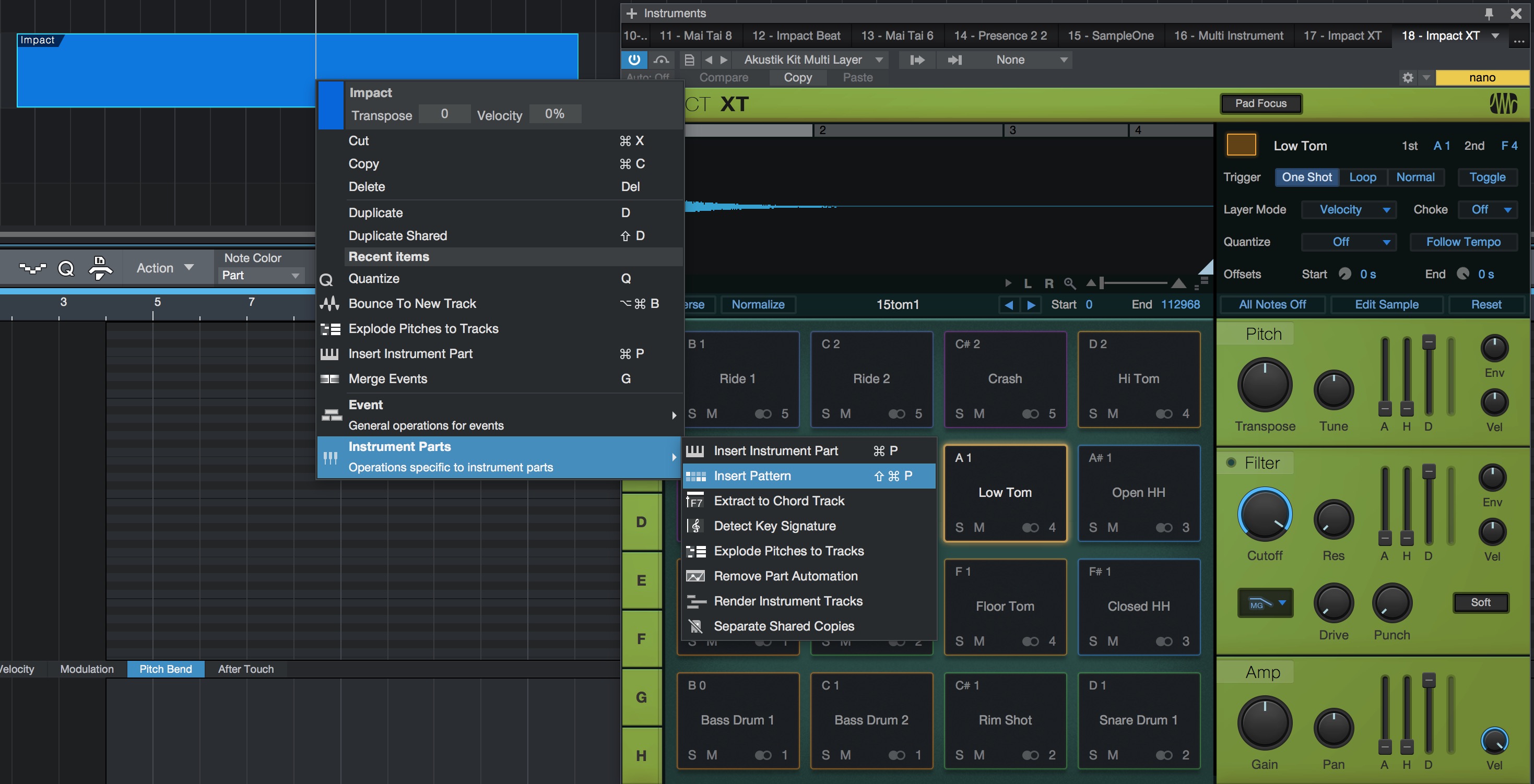 Studio One 4.1 Pattern Mode