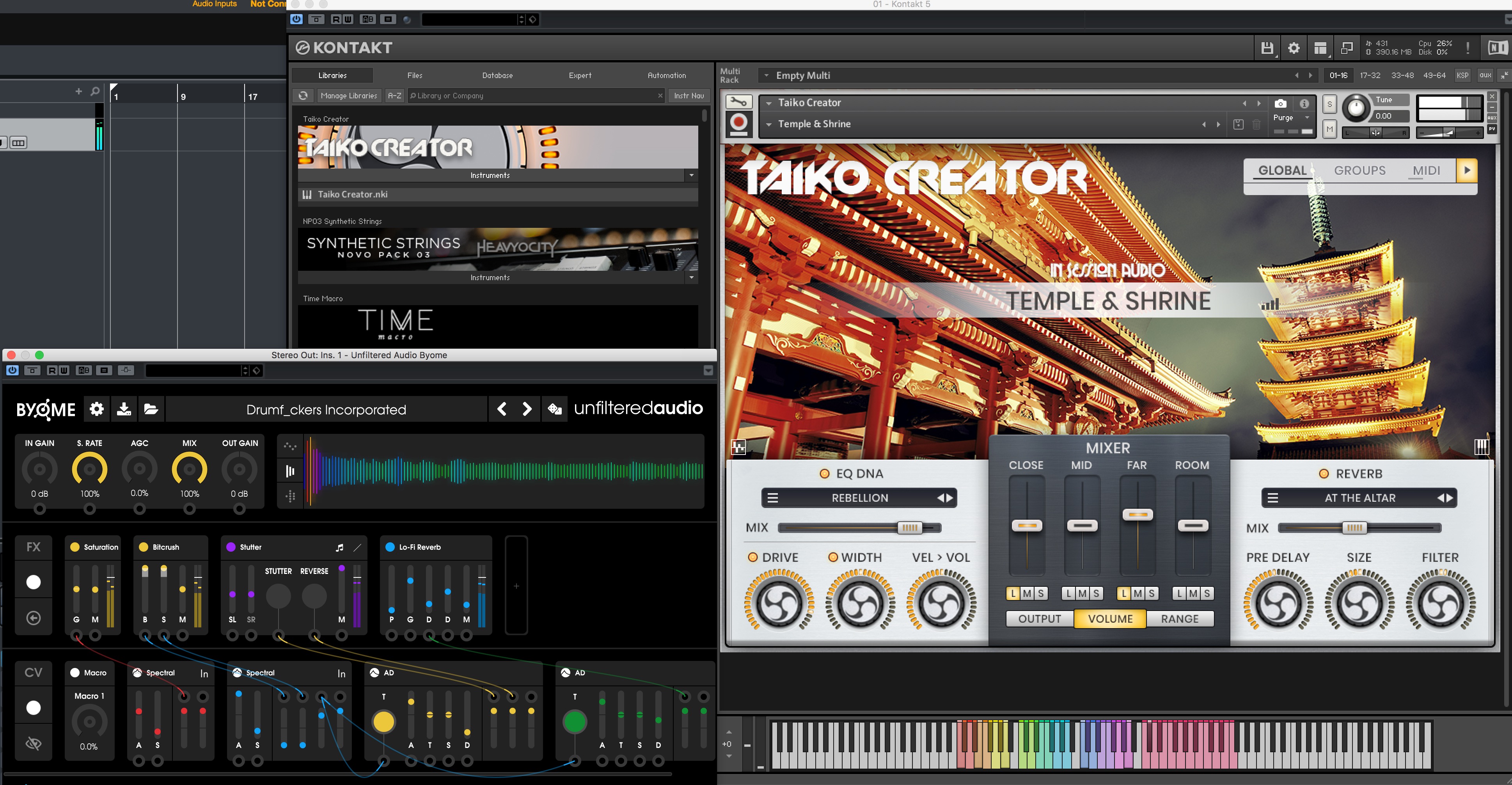 BYOME Review - Build Your Own Modular Effect by Unfiltered Audio 34 BYOME and Taiko Creator by IN SESSION AUDIO