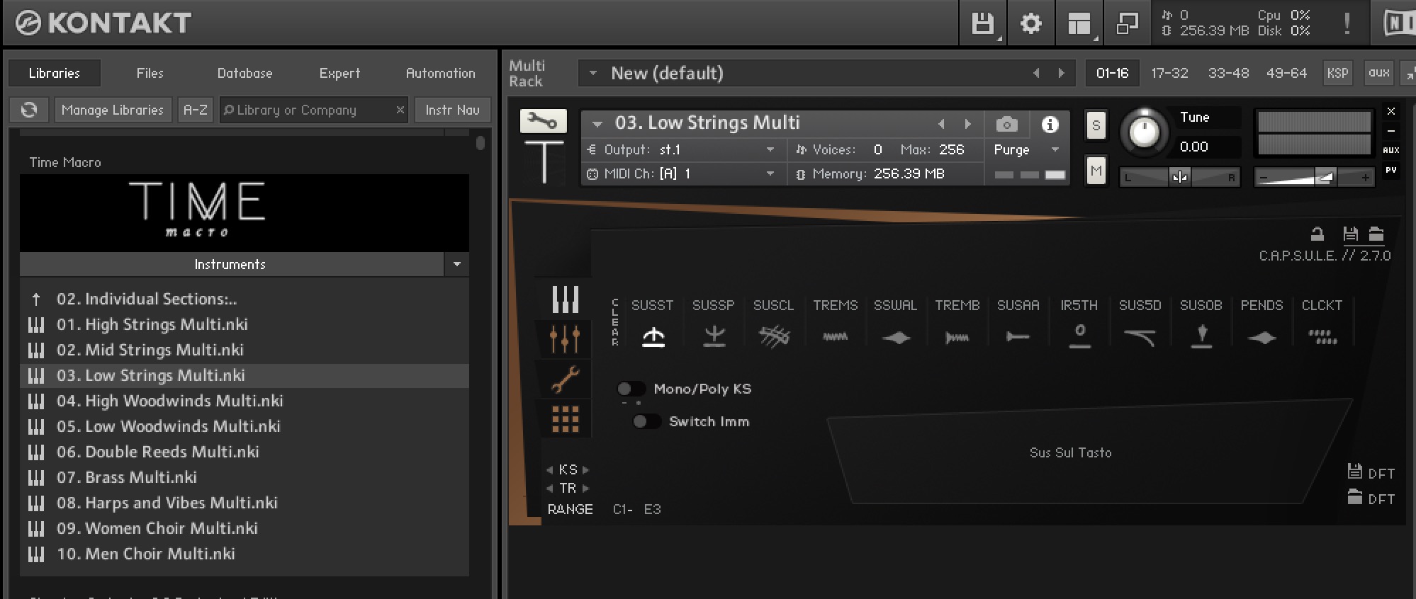 TIME macro by Orchestral Tools Review Low Strings