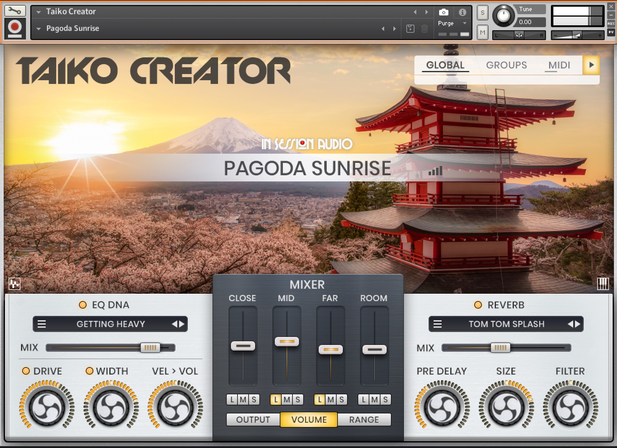 Taiko Creator Pagoda Sunrise