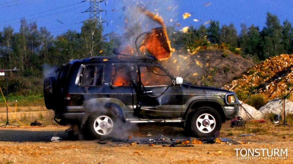 CAR EXPLOSIONS - Brutal sounding explosions that tear apart entire cars by TONSTURM Review 6 Close up explorion