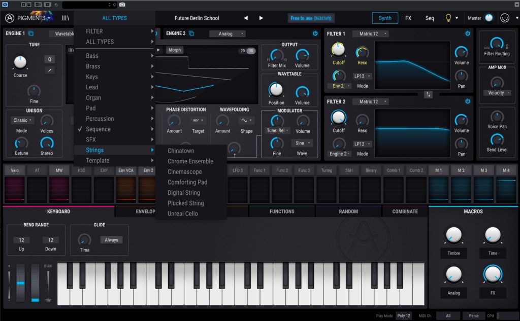 Pigments an Innovate Synth by Arturia Review Presets