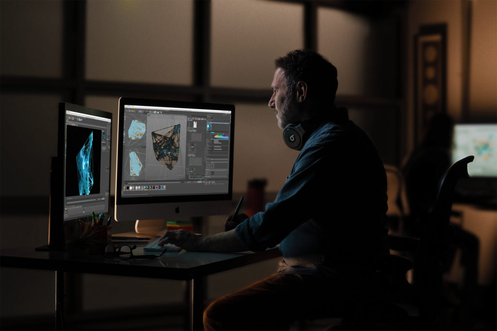 Apple iMac gets 2x more performance man in editing studio 03192019
