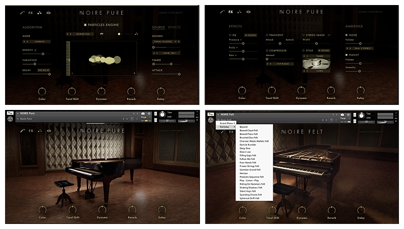 NOIRE by Galaxy Instruments and Native Instruments UI