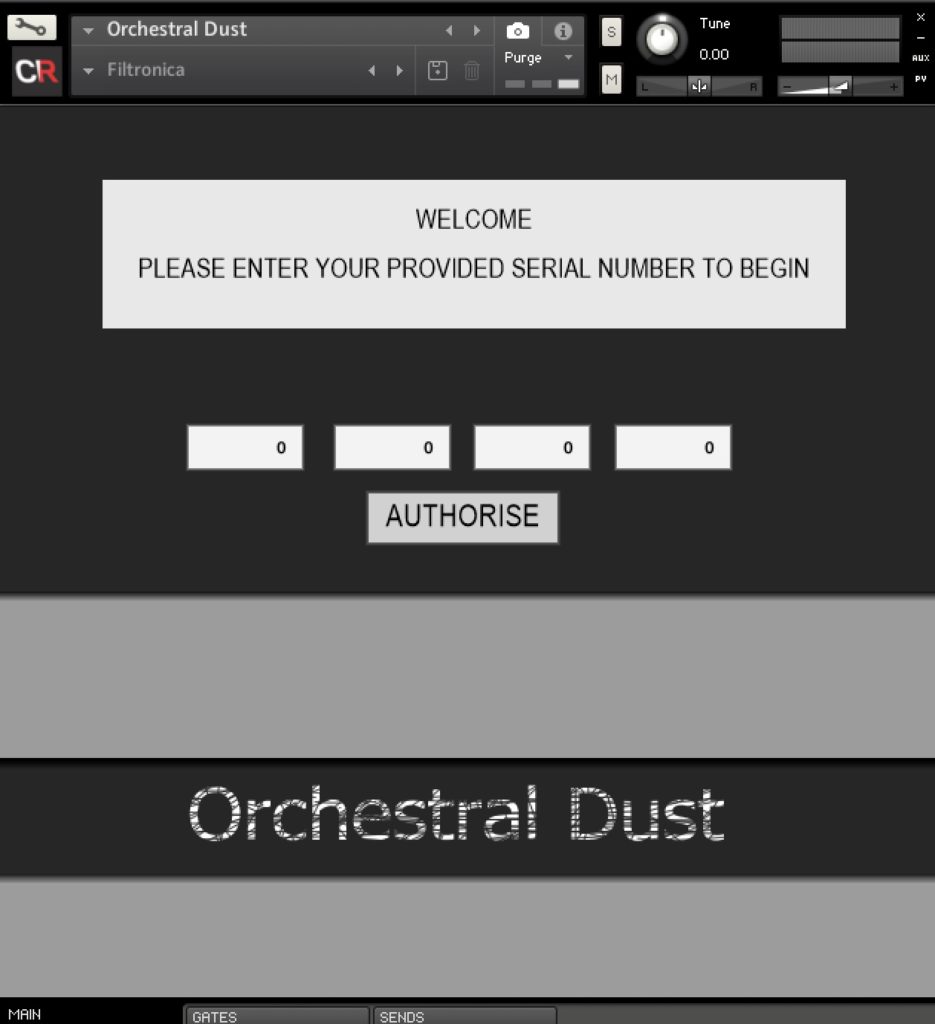 Orchestral Dust by Channel Robot Authorization starting