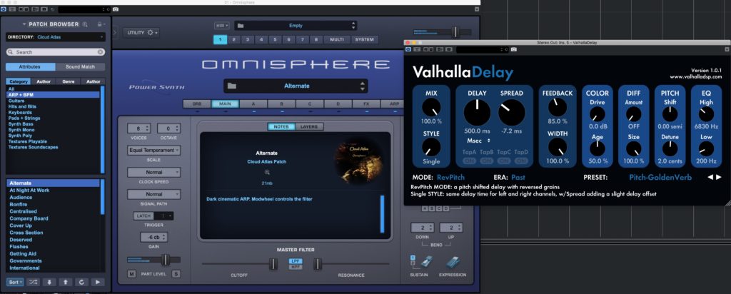 ValhallaDelay With Omni and Cloud Atlas Sound Set