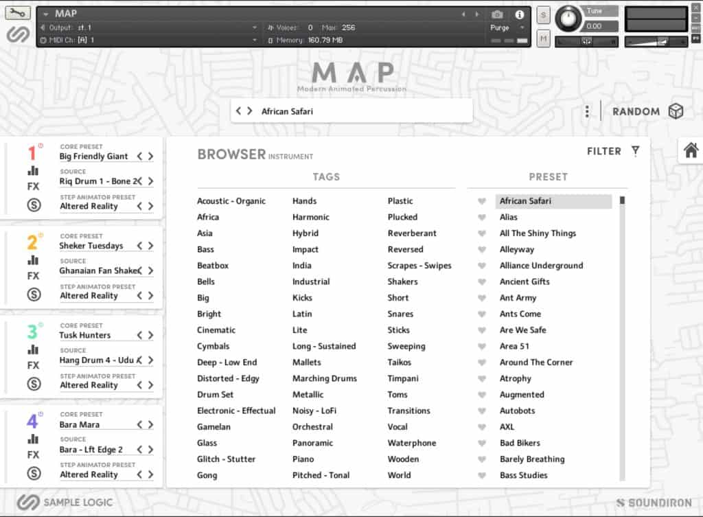 MODERN ANIMATED PERCUSSION Sample Logic Browser