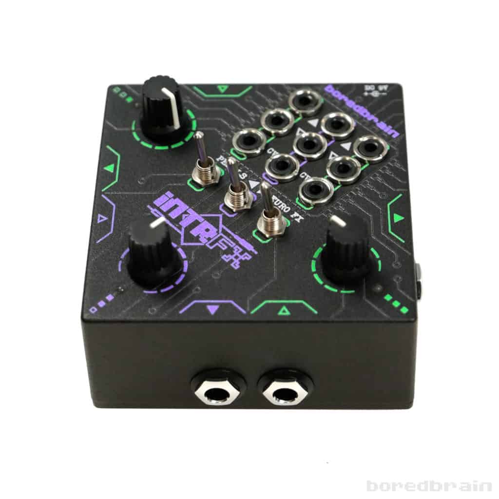 Eurorack FX Interface INTRFX by Boredbrain Music to Bridge Stomp Boxes, Synths, and Eurorack 5 INTRFX