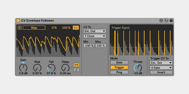 CV Tools in Ableton Live CV Envelope Follower