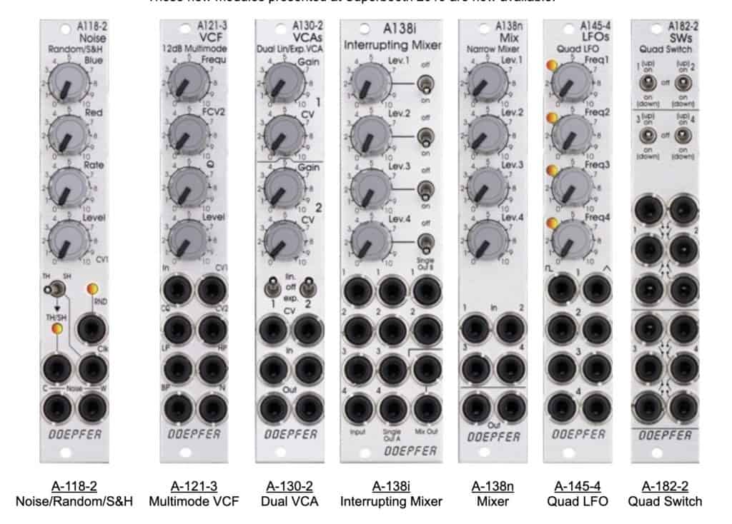 Doepfer New A 100 Eurorack Modules Image