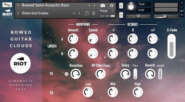 BOWED GUITAR CLOUDS Cinematic Morphing Pads UI
