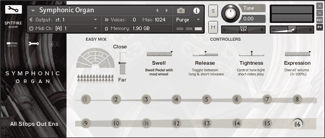 Symphonic Organ GUI Main