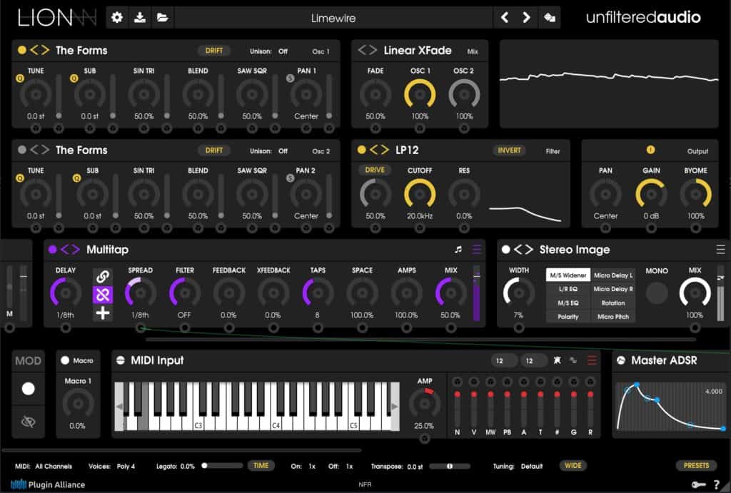 LION Synthesizer by Unfiltered Audio Preset