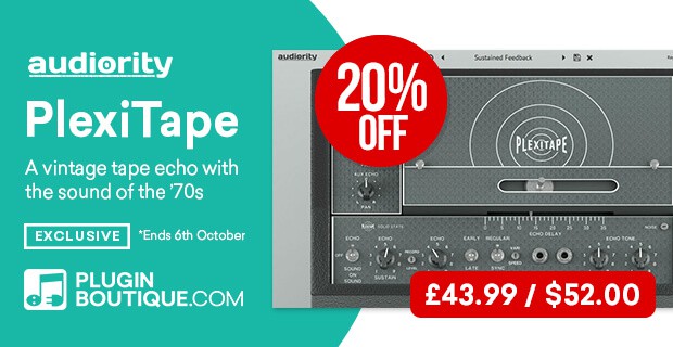 PlexiTape Echo by Audiority - SALE 4 620x320 AudiorityPlexiTape PluginBoutique 1