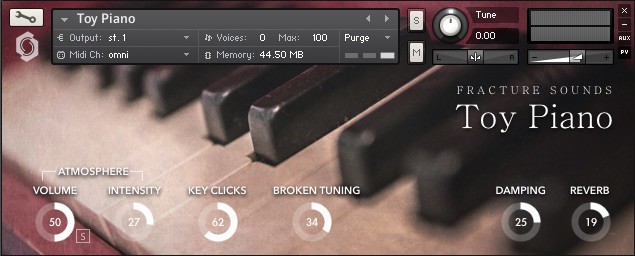 toy piano gui screenshot