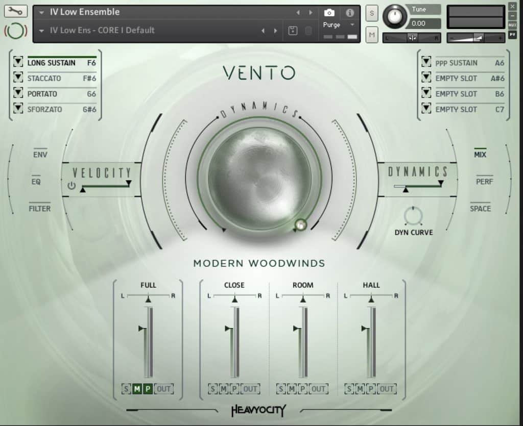 VENTO Modern Woodwinds by Heavyocity Review Low Ensemble