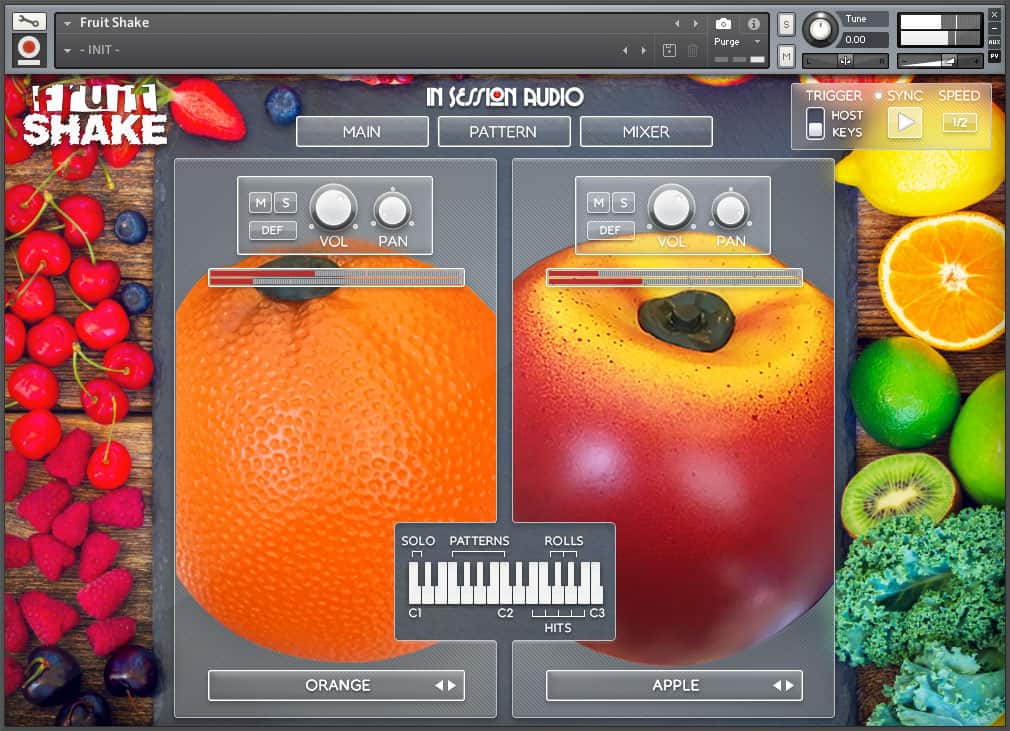 Web Fruit Shake UI 01 Main