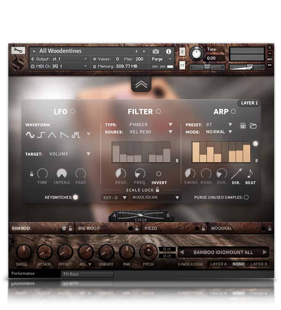 Hopkin Instrumentarium: Woodentines by Soundiron 6 Woodentines 02 LFO FILTER