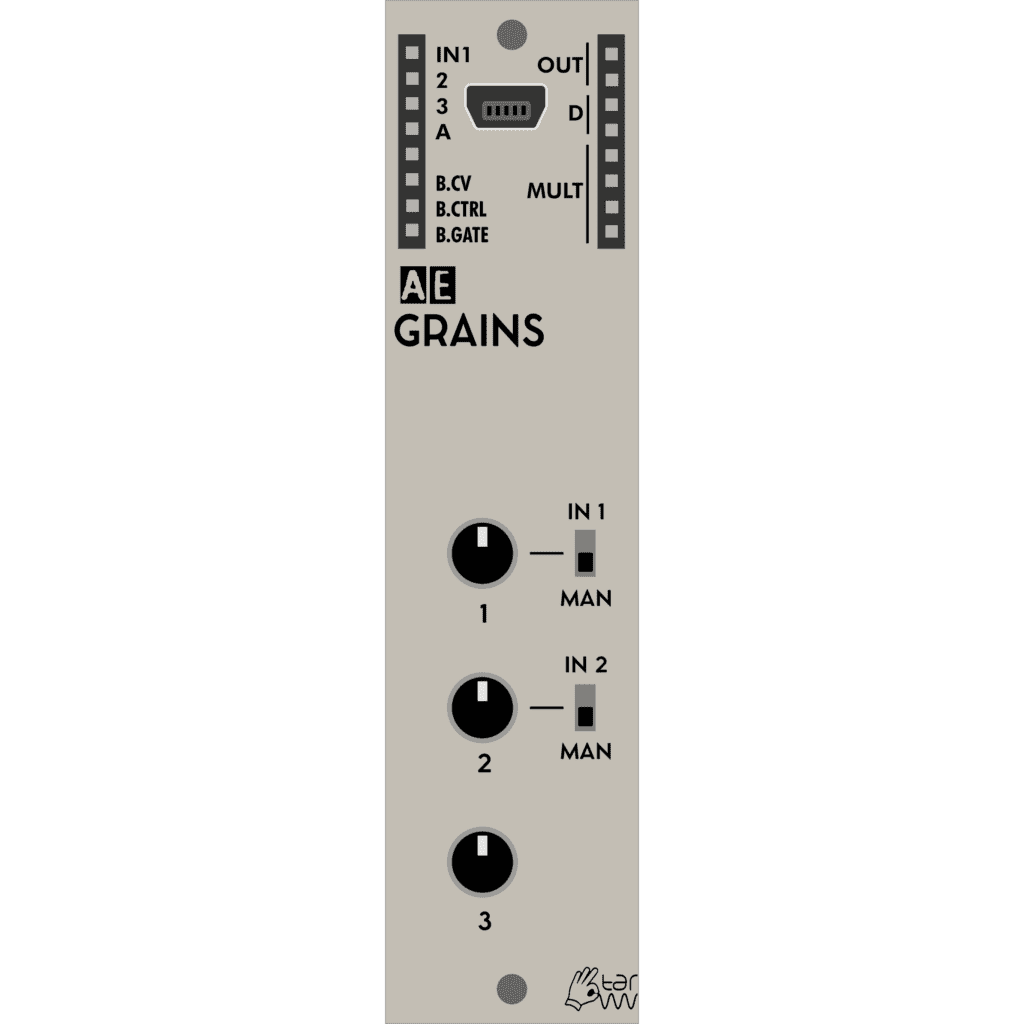 New GRAINS Firmware "Scheveningen" For AE Modular module 3 GRAINS a Granular Oscillator Multi Purpose Module for AE Modular large