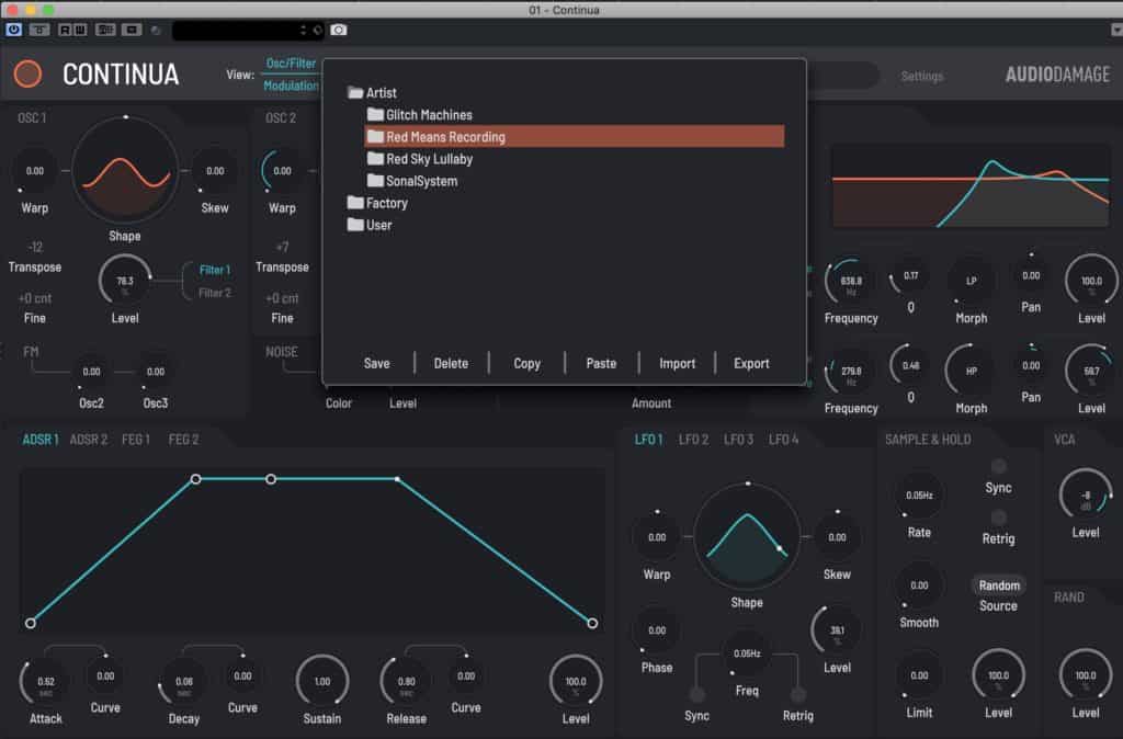 Audio Damage Releases Continua Update 3 Continua by Audio Damage