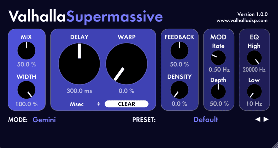 Free Valhalla Supermassive - MASSIVE Delays and Reverbs 4 Free Valhalla Supermassive