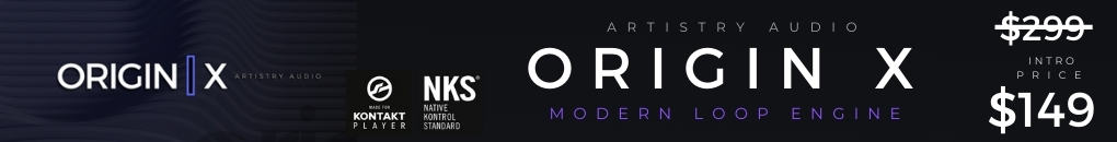 Origin X - Sample Controls Tutorial 4 ORIGIN X Artistry Audio 1020 x 130