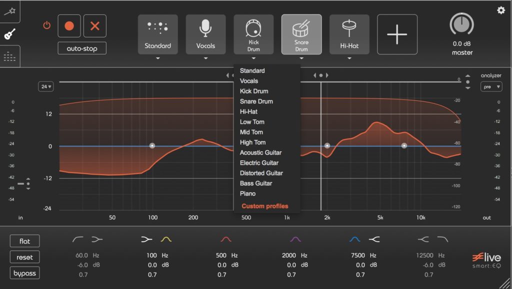 smart EQ Pre defined