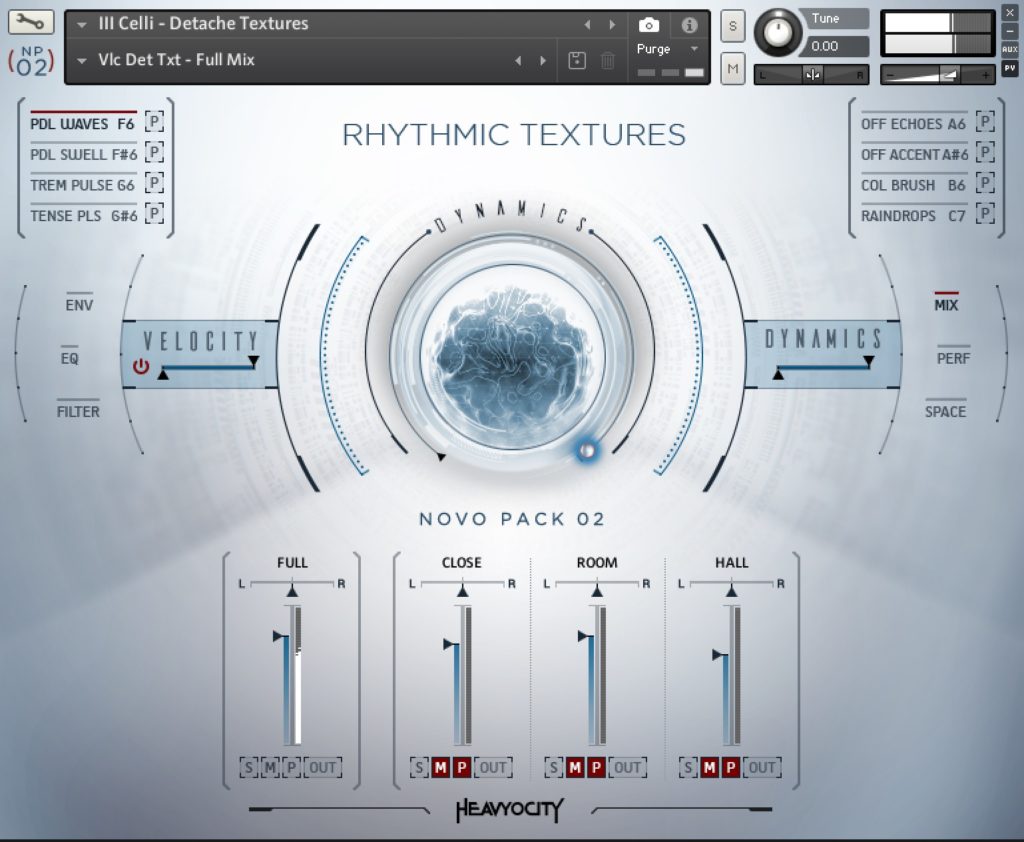 NOVO PACK 02 Rhythmic Textures by Heavyocity Review Preset Celli