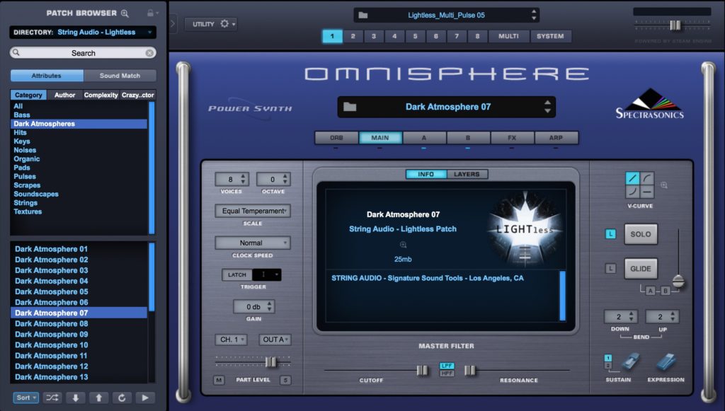String audio lightless for omnisphere 2