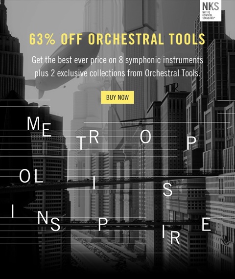 60% on Orchestral Tools collections