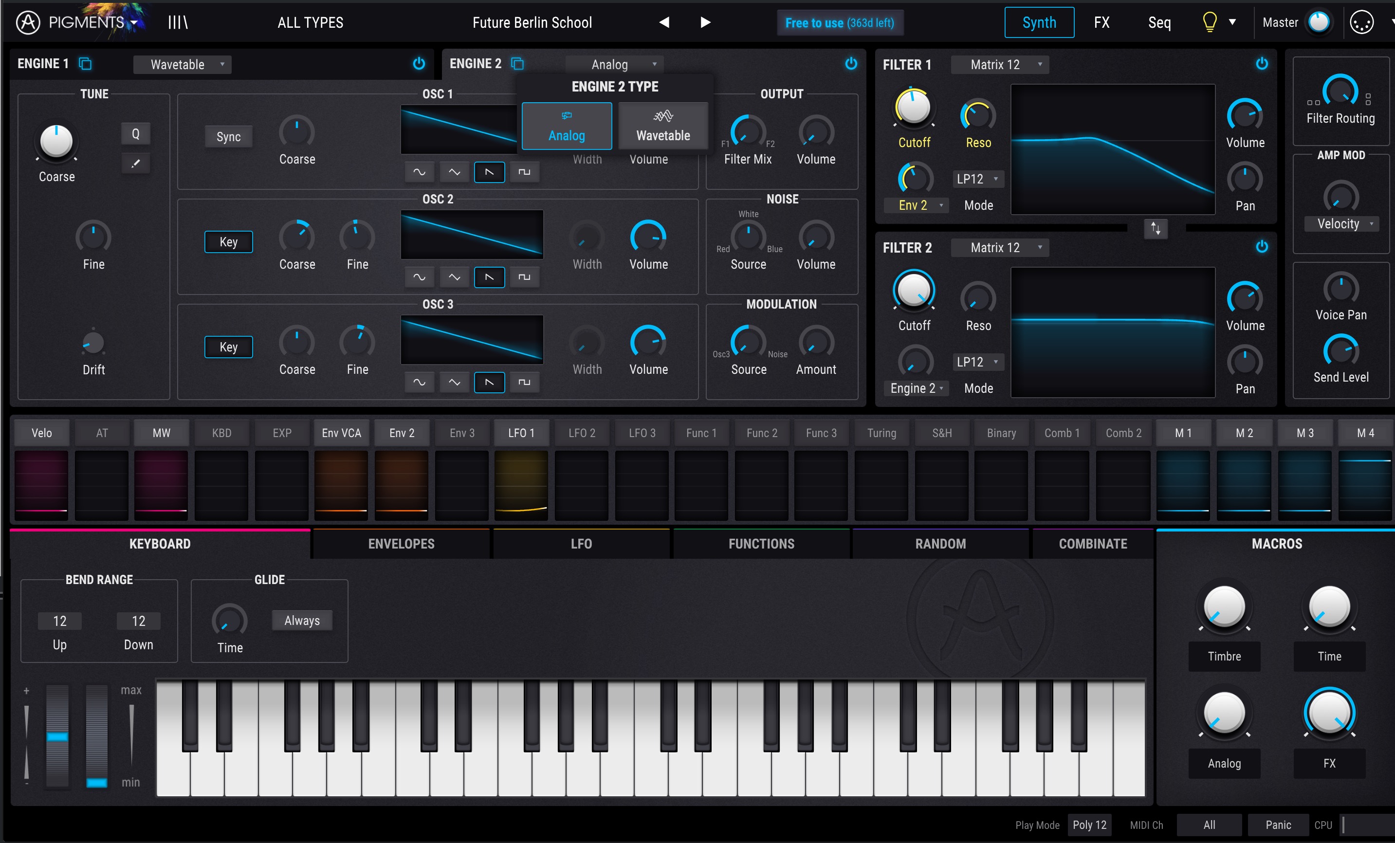Pigments an Innovate Synth by Arturia Review Engine