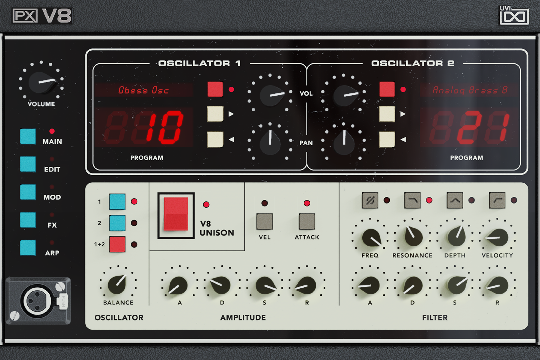 PX V8  Review – an 8-Voice Analog Powerhouse by UVI
