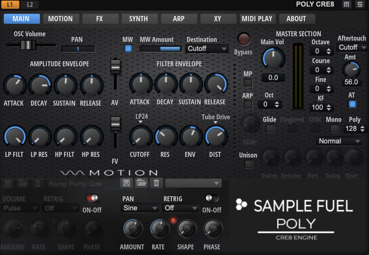 Sample Fuel Publishes POLY 2.0 Update & Free Analog Softsynth (POLY LITE)