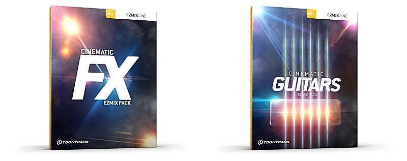Toontrack Releases Cinematic Guitars & CINEMATIC FX EZmix Pack