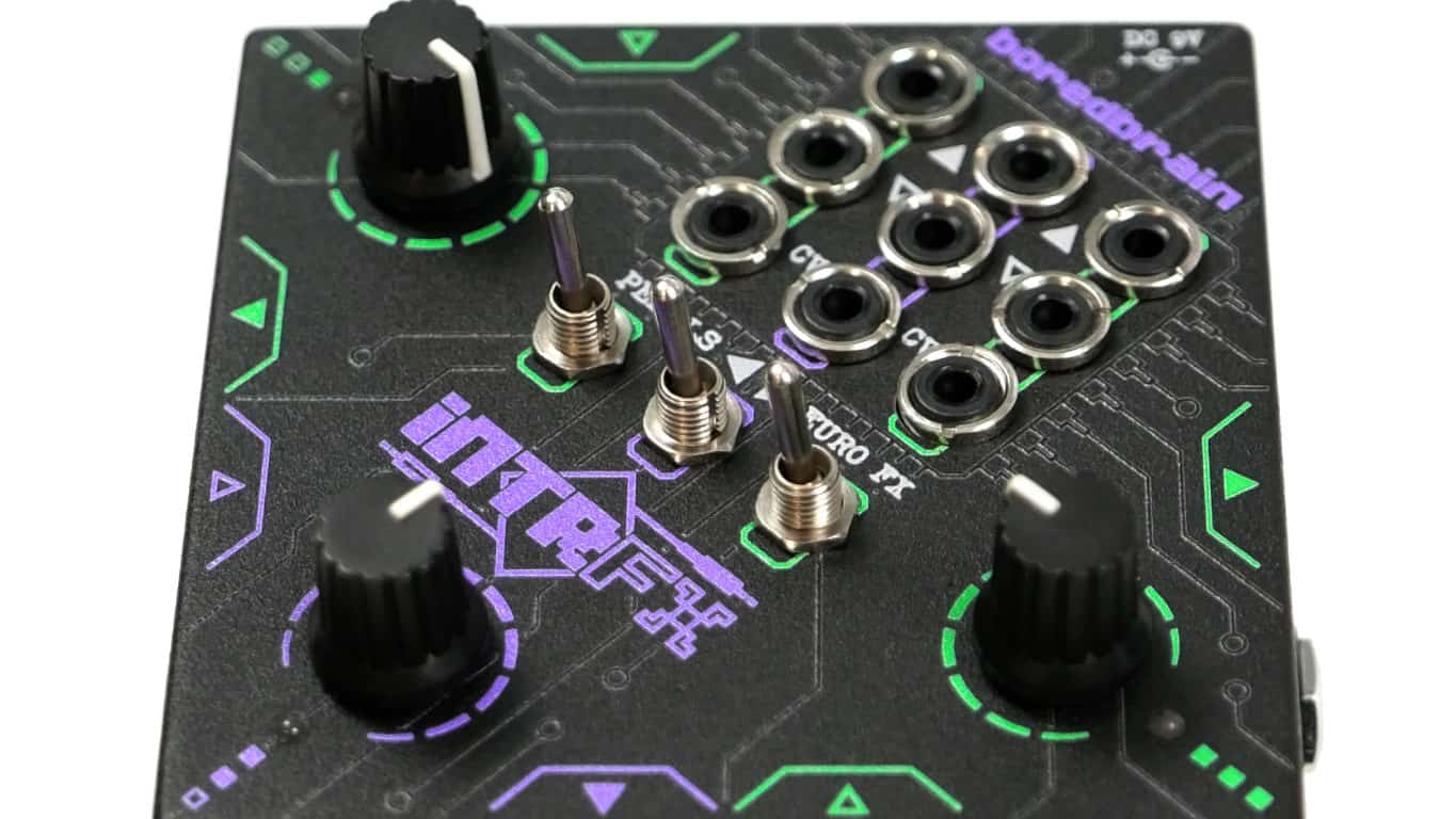 Eurorack FX Interface INTRFX by Boredbrain Music to Bridge Stomp Boxes, Synths, and Eurorack
