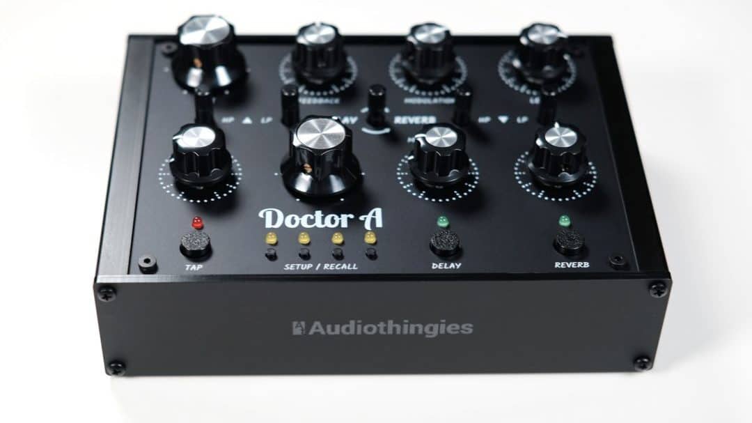 Doctor A a Stereo Delay/Reverb Desktop FX Processor with MIDI and CV inputs by Audiothingies