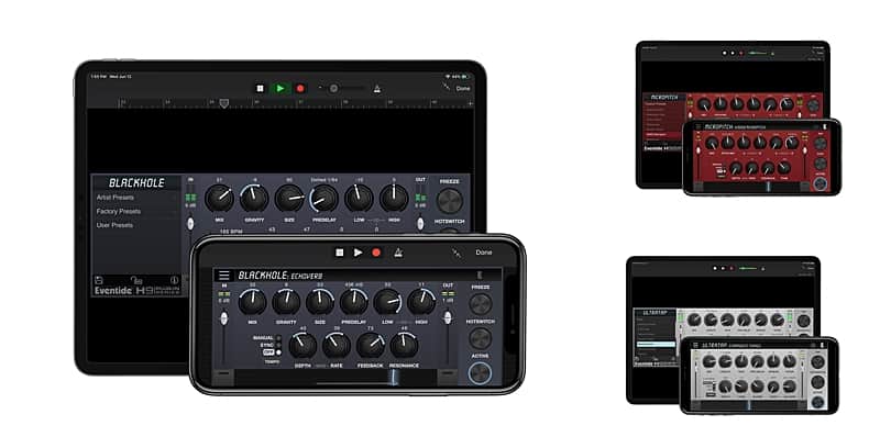Eventide’s Blackhole Reverb, UltraTap Delay, and MicroPitch now also on iPhone and iPad