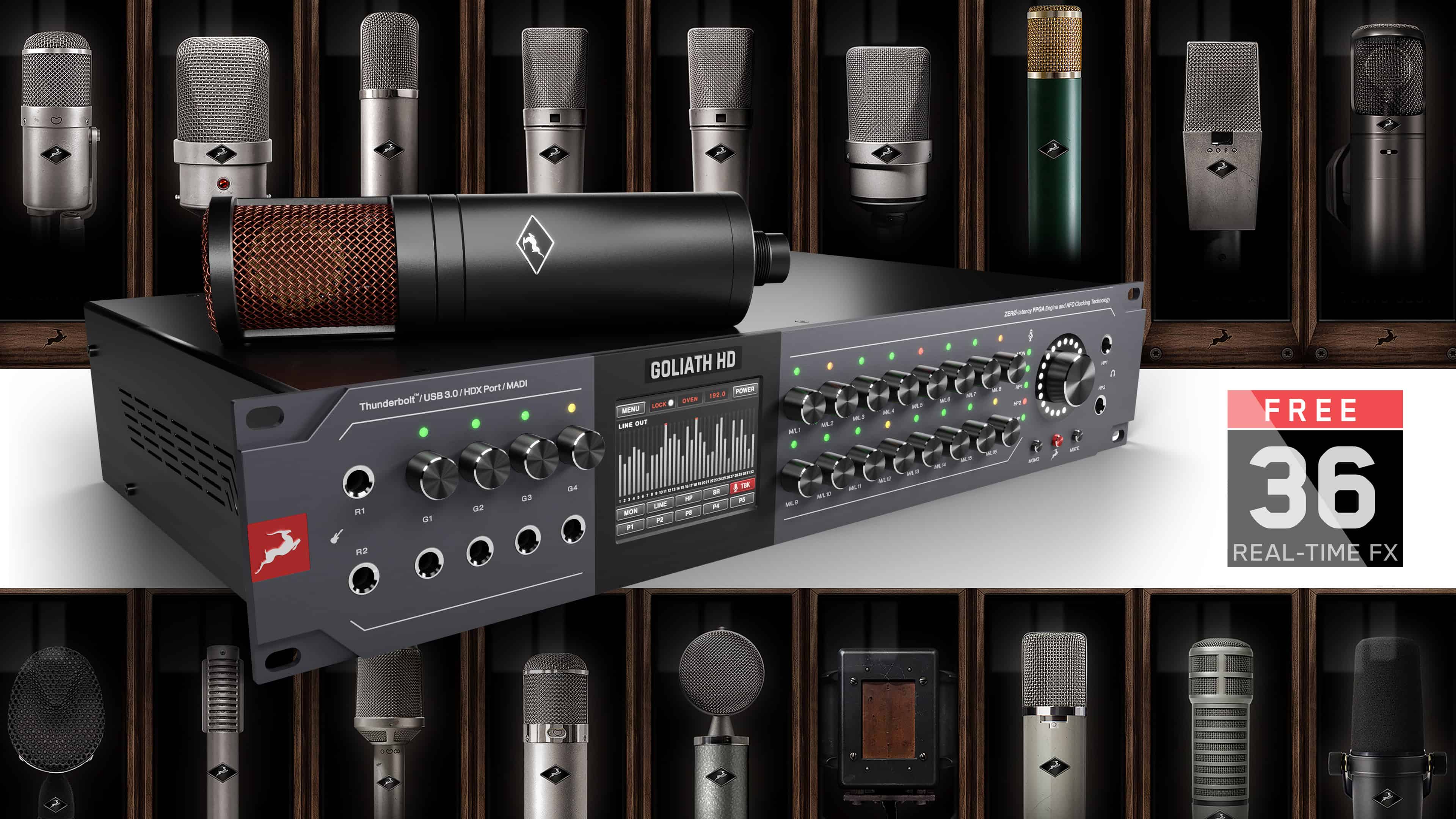 Goliath HD | Gen 3 a 64-CHANNEL Thunderbolt™ / USB / HDX Audio Interface by Antelope Audio