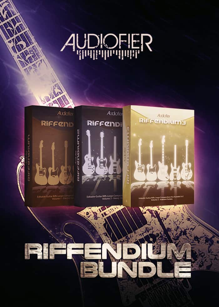 RIFFENDIUM BUNDLE by AUDIOFIER - 80% off Sale 31 RIFFENDIUM BUNDLE by AUDIOFIER Poster
