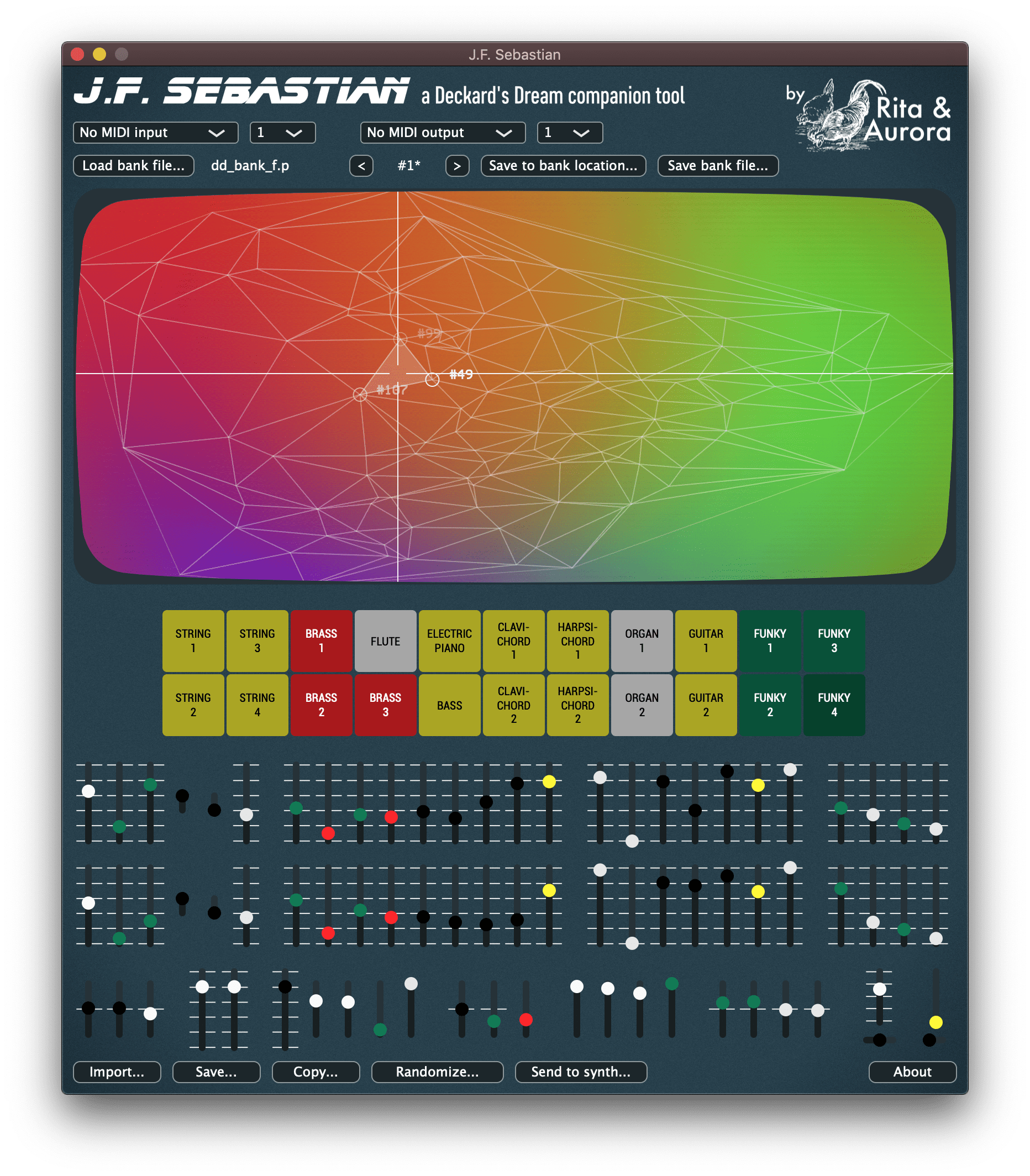 J.F. Sebastian a Deckard’s Dream Synthesizer Companion Tool