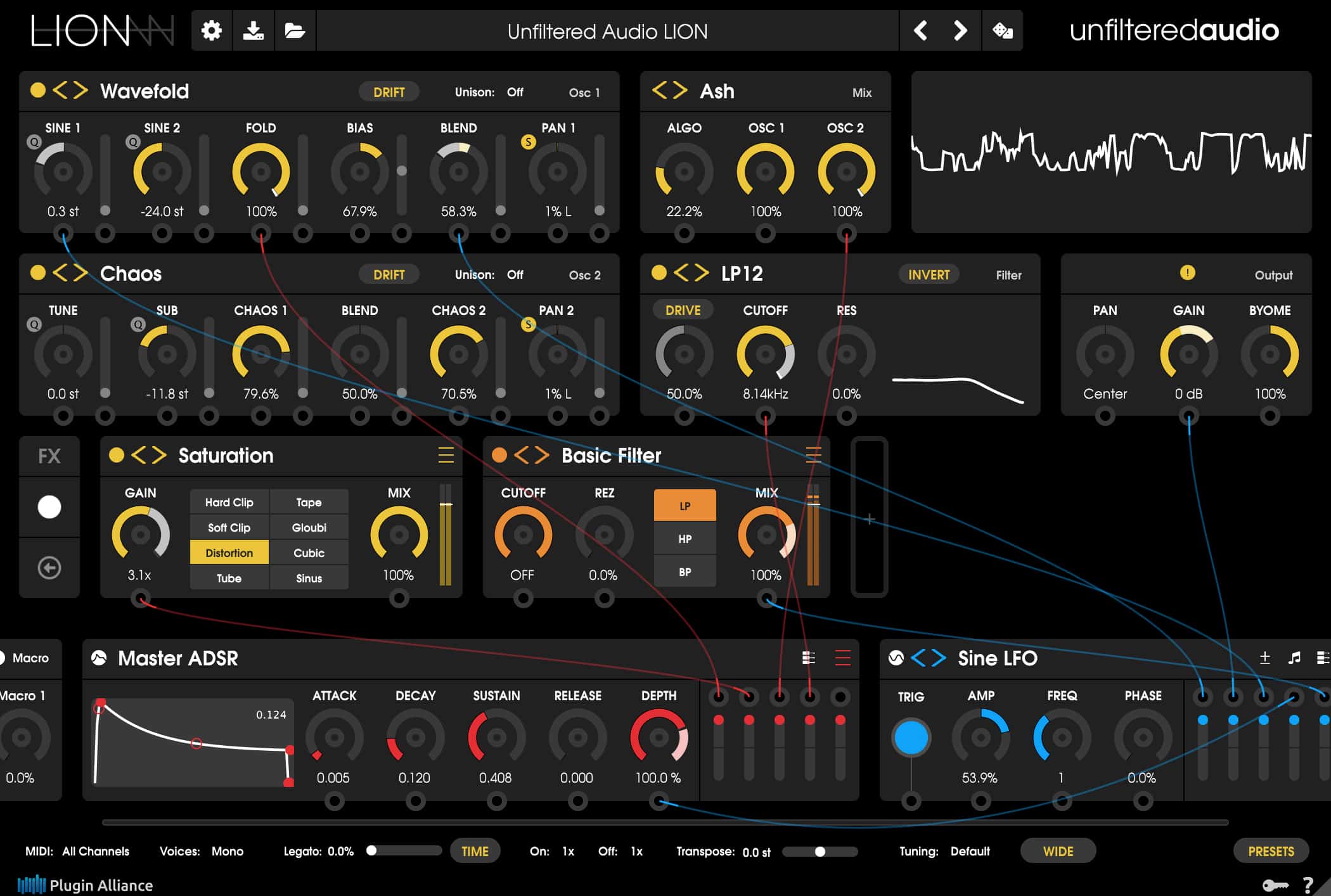 LION – Unfiltered Audio’s First Synthesizer! 65 PA Unfiltered Audio LION GUI 1
