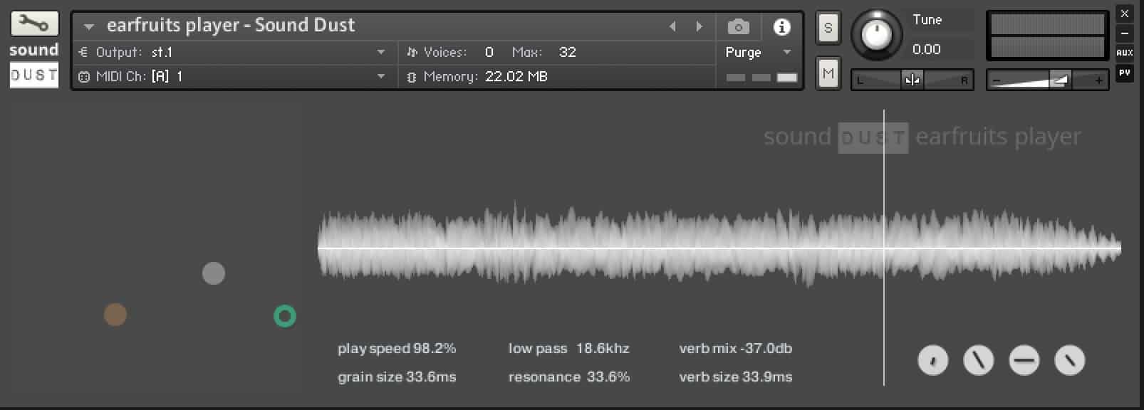 Sound Dust CLUSTER - Adds Free Earfruits Kontakt Player